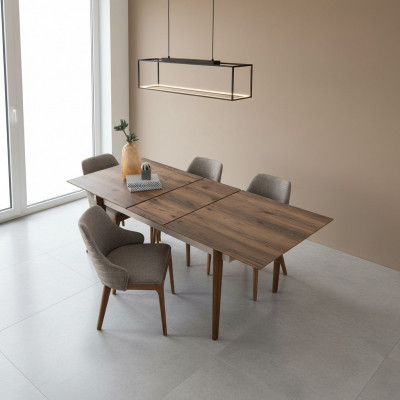 Large dining room brown table wood furniture designer dining room tables