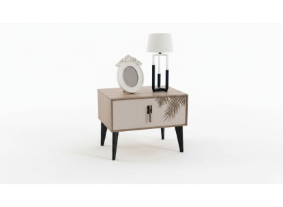 Beige nightstand designer bedroom furniture luxury wood nightstands
