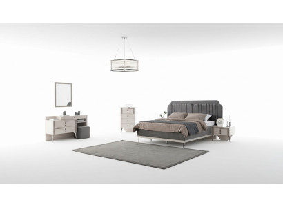 Bedroom complete set bed 2x nightstands luxury furniture 7 pieces