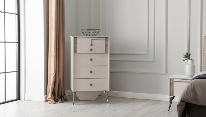 Living room white sideboard 4x drawers wooden sideboard wooden cabinet furniture