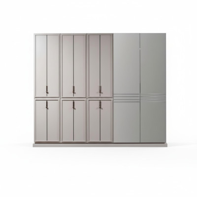 Gray bedroom wardrobe luxury cabinets wooden wardrobe furniture cabinet