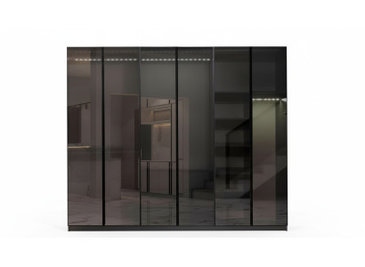 Modern grey wardrobe bedroom cabinets designer furniture