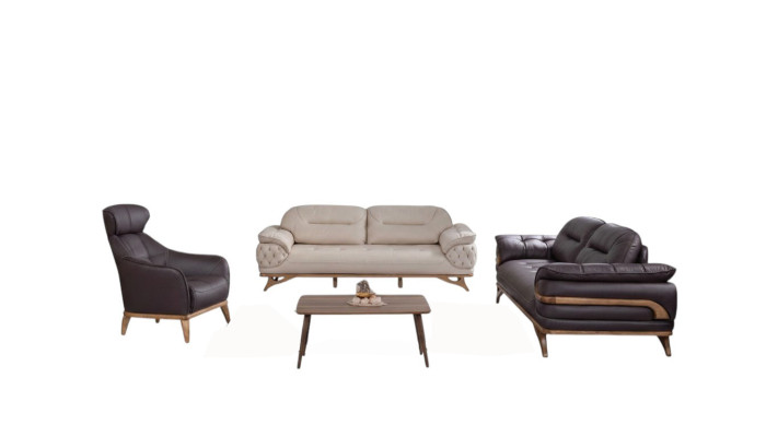 Living room furniture designer sofa set three-seater armchair seating group new