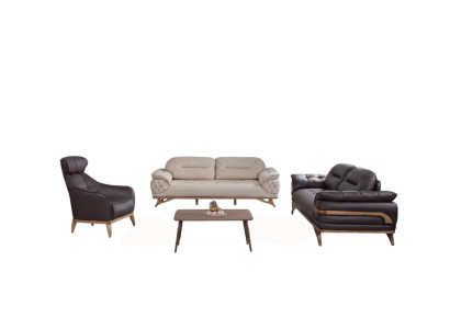 Living room furniture designer sofa set three-seater armchair seating group new