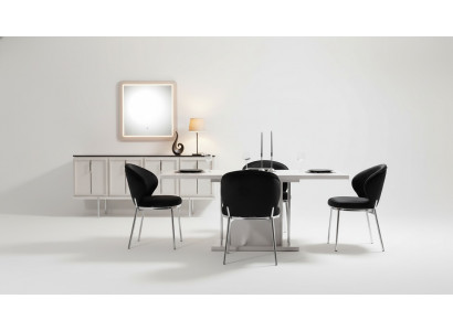 Dining Room Set Modern Set Dining Table 4x Upholstered Chairs Sideboard 7 pieces