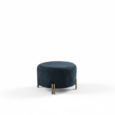 Designer dark blue stool living room footstool seating furniture elegant furniture