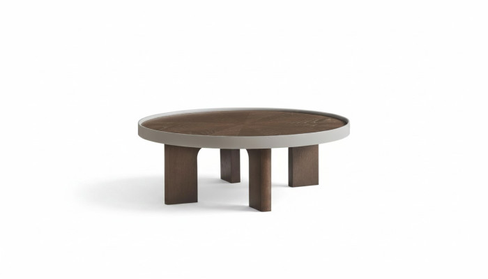 Brown living room round coffee table designer wooden table round tables new