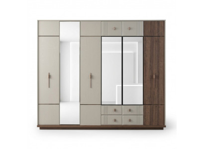 Large white wardrobe stylish bedroom wood luxury cabinets