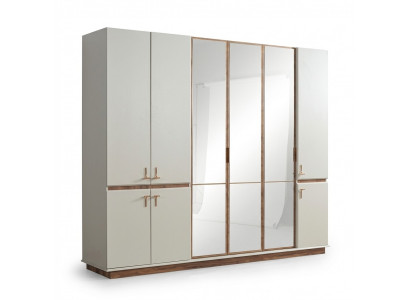 White Modern Wardrobe Bedroom Closets Luxury Wood Furniture