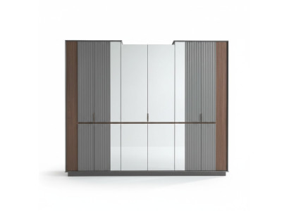 Modern glass cabinet luxury wardrobes bedroom wooden furniture new