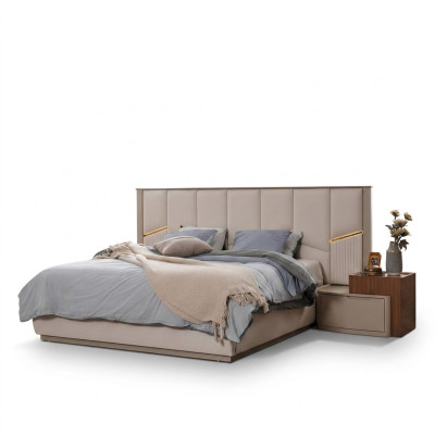 Exclusive double bed upholstered beds bedroom modern furniture