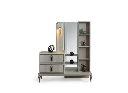 Exclusive wooden dresser luxury mirror bedroom noble stylish furniture