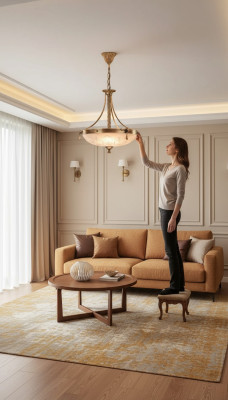 Chandelier pendant light living room chandelier shiny glass new