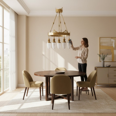 Hanging lamp chandelier lamp crystal lamp ceiling light lamps 60x125