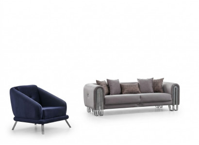 Design Furniture Living Room Set Sofa Suite 3+1 Furniture Set Couch Upholstery Suite