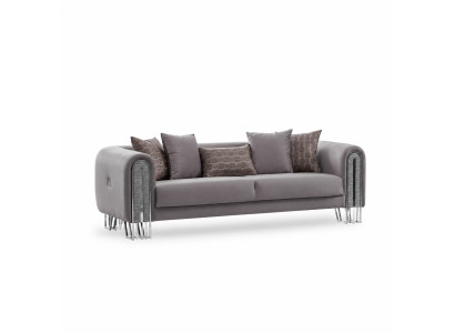 Sofa Luxury Textile Living Room Three-Seater 3 Seat Furniture Couch 240cm Fabric
