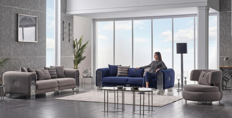 3-seater sofa set 331 luxury fabric set 3-piece upholstered sofa textile furniture