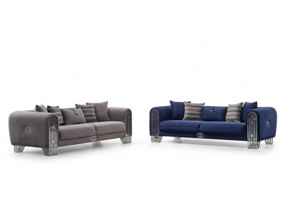 Complete Set 2-piece Luxury Furniture Upholstery Fabric Sofa Suite 3+3 Seater New