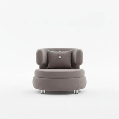 Modern armchair living room designer luxury seat textile furniture club relax