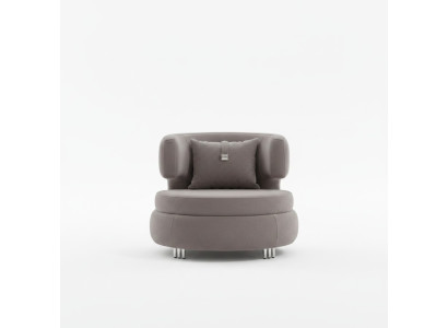 Modern armchair living room designer luxury seat textile furniture club relax