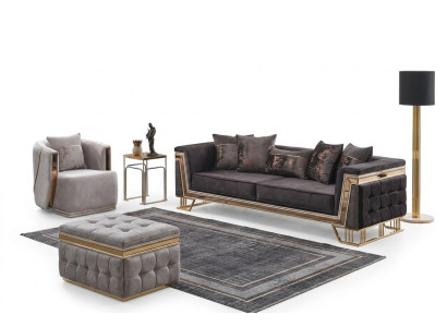 Upholstery Set Luxury Sofas Three-Seater Armchair Modern Living Room Couch