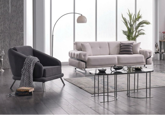 Living room sofa set three-seater armchair luxury couch set 3+1 seater