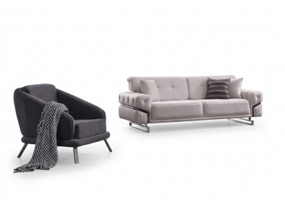 Living room sofa set three-seater armchair luxury couch set 3+1 seater