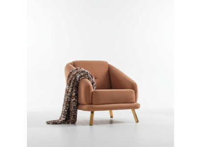 Designer armchair living room luxury seat upholstery textile furniture modern armchair new
