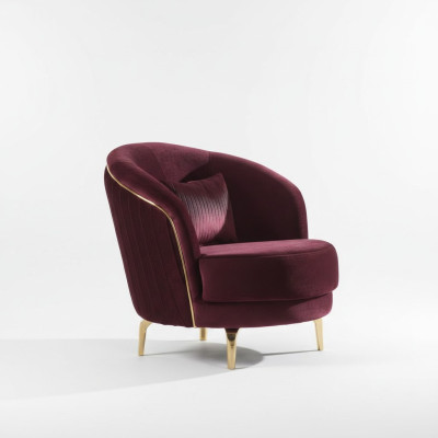 Modern armchair designer seat cushion fabric textile furniture living room furniture
