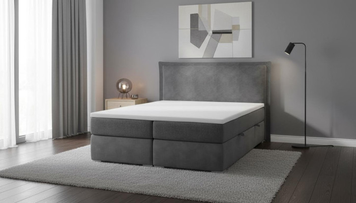 Bed Bedroom Double Bed Luxury Modern Furniture Designer Upholstered Box Spring Bed
