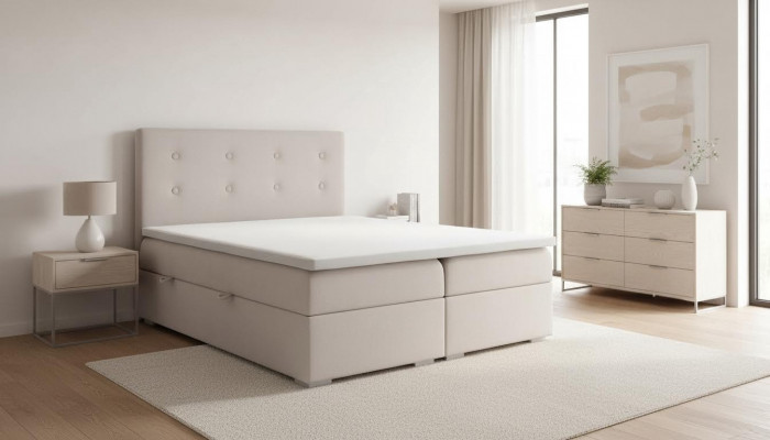 Bedroom bed luxury double bed style modern upholstered bed designer textile furniture