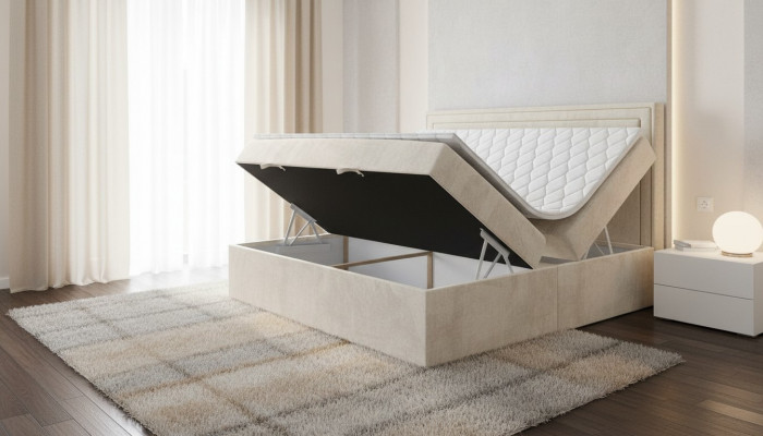 Modern bed upholstery design luxury double furniture bedroom box spring bed furniture
