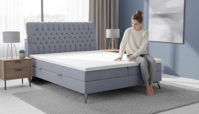 Chesterfield Bett Upholstery Design Luxury Double Bed Bedroom Box Spring Bed
