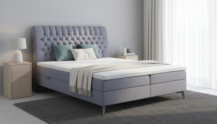 Chesterfield Bett Upholstery Design Luxury Double Bed Bedroom Box Spring Bed