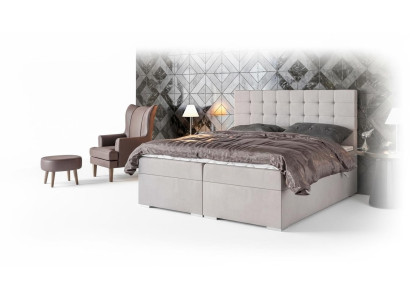 Bed Furniture Modern Design Double Bed Luxury Bedroom Textile Box Spring Bed