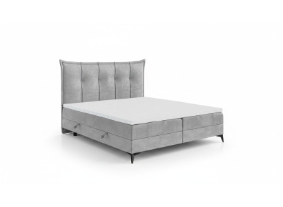 Design double bed bedroom textile furniture modern luxury bed box spring bed