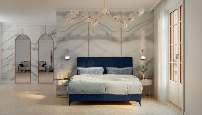 Modern bed bedroom designer double bed box spring bed upholstered bed