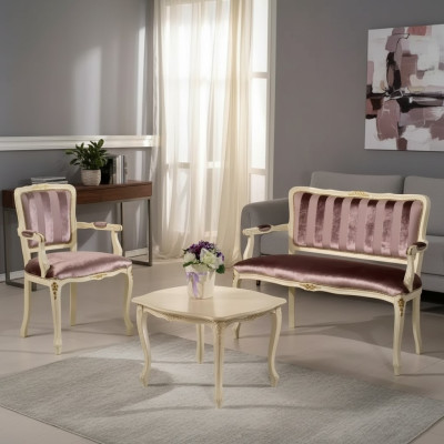 Classic seating set bench armchair living room furniture benches suite new