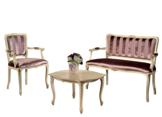 Classic seating set bench armchair living room furniture benches suite new