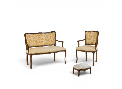 Stylish Classic Design Seating Set Upholstered Furniture Design Bench Stool Chairs