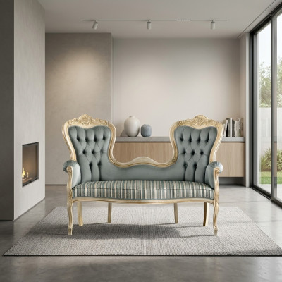 Classic Chesterfield Sofa Upholstered Furniture Living Room Textile Bench