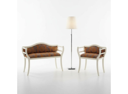 Classic seating set bench chairs upholstered furniture living room furniture design