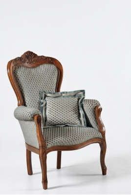 Classic living room armchair upholstered chair fabric furniture single seater office