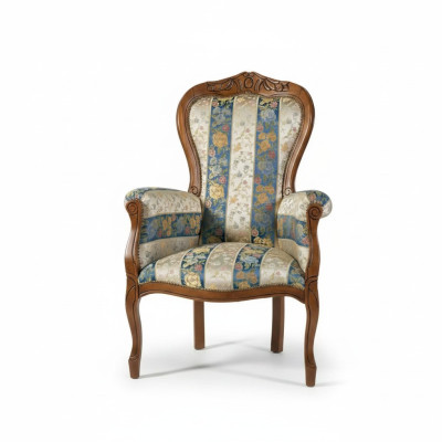 Armchair Designer Seat Luxury Textile Upholstery Fabric Furniture Classic Design
