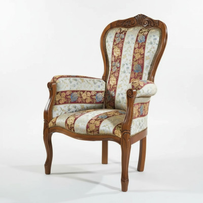 Classic designer armchair living room furniture seating textile furniture new