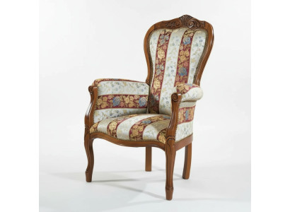 Classic designer armchair living room furniture seating textile furniture new
