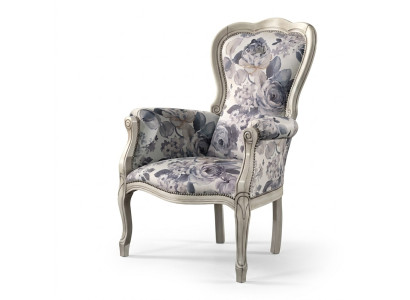Classic armchair wingback chair upholstered furniture designer fabric living room
