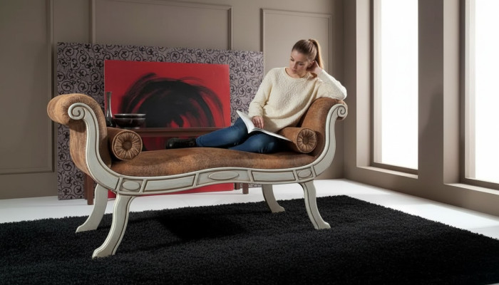 Classic living room bench designer upholstered bench baroque style new