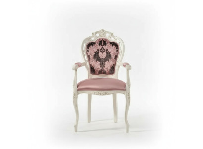 Chair with armrest dining chair wood classic furniture upholstery textile