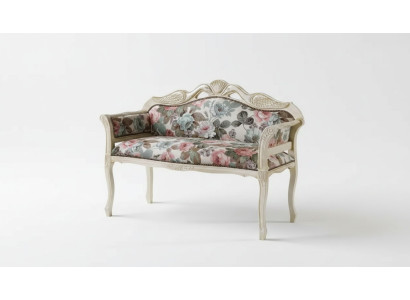 Classic Bench Antique Style Two-Seater Upholstered Bench Seating Furniture Design